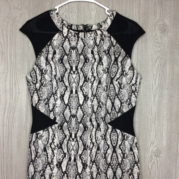Worthington Animal Snake Print Dress Size 8 - Picture 2 of 6